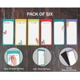 thumbnail image 5 of Inkdotpot Pack of 6 Funny Magnetic Dry Erase List For Fridge, Wipe Clean w/ NoStain, Quick Notes Shopping & Grocery List Whiteboard for Fridge, 8.75" x 3.8"(Llama), 5 of 6