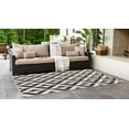 thumbnail image 4 of Jill Zarin Outdoor Collection Area Rug - Napa (9' x 12' Rectangle Charcoal Gray/Ivory), 4 of 4