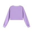 thumbnail image 6 of OGLCCG Cropped Sweatshirts for Girls Oversized Crewneck Long Sleeve Pullover Tops Fall Winter Classic Lightweight Cotton Shirts 3-15 Years, 6 of 6
