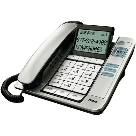Desktop Phone - RCA 1113-1BSGA Corded Desktop Phone with Caller ID (Silver)