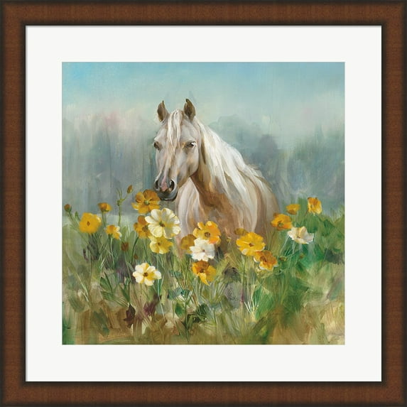 Great Art Now Farm and Field II by Danhui Nai Framed Wall Art 20"W x 20"H
