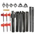 thumbnail image 1 of 21Pcs/Set 12mm Shank Lathe Turning Tool Holder Boring Bar + Insert Blades + Wrench S12M-SCLCR06/SER1212H16/SCL1212H06, 1 of 6