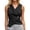 a-Black15128, variant on Womens Solid Color Sleeveless Blazer Vest With Asymmetrical Hem V Neck Wrap Style Workwear Top For Office Business Casual Wear Dark Green L