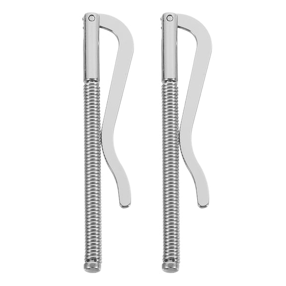 WHAMVOX  2 Pcs Metal Wallet for Silver Spring Money Clip Office Miss