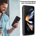 thumbnail image 5 of Feishell Back Wallet Case for Samsung Galaxy Z Fold 4, RFID Blocking Premium PU Leather Flip Cover with Card Slots Holder Magnetic Buttons TPU Bumper Shockproof Case for Galaxy Z Fold 4,  Black, 5 of 8