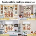 thumbnail image 5 of Gingerbread Christmas Kitchen Curtains Window Panels, Xmas Balls Branches Beige Rustic Insulated Window Treatment Curtain, Grommet Curtains for Bedroom/Living Room/Bathroom, 2 Piece 42"Wx45"L, 5 of 8