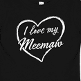 thumbnail image 4 of Inktastic I Love My Meemaw in White Chalk Heart Boys or Girls Baby T-Shirt, 4 of 5
