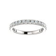 thumbnail image 3 of 5/8 cttw Diamond Wedding Ring Womens Stackable Pave French Set Band 14k Gold, 3 of 4