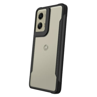 onn. Dual-Layer Phone Case for Motorola moto g STYLUS 5G (2024) - Black/Clear