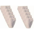 thumbnail image 2 of 10 PACK Fruit of the Loom Signature Cotton Stretch Hi-Cut Brief, Beige, 8, 2 of 2