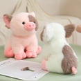 thumbnail image 5 of Fluffy Cute Pig Plush Toy 8in Soft Cartoon Pig Stuffed Farm Animal Doll Pillow Creative Birthday Gift, 5 of 8