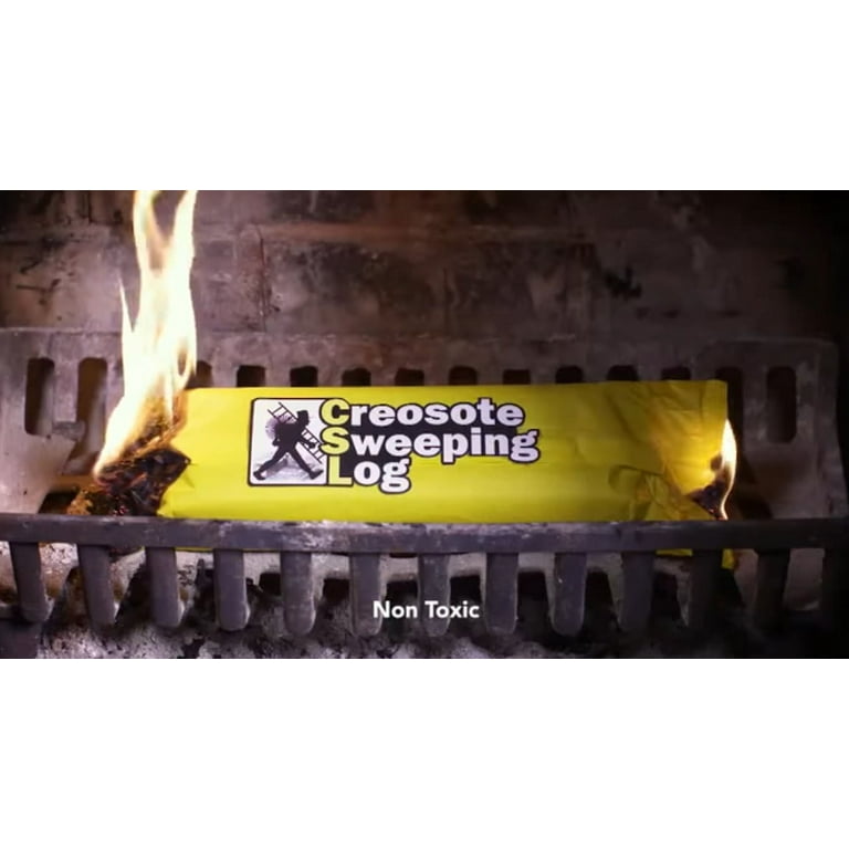 CSL - Creosote Sweeping Log for Fireplaces and Woodstoves, Chimney Maintenance Firelog