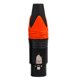 thumbnail image 2 of Enchufe De Soldadura 1 par de conectores de cable de audio XLR de 3 pines macho hembra DIY (naranja), 2 of 7