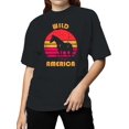 thumbnail image 2 of Wild America Retro Horse Women's T-shirt, 2 of 3