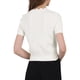 thumbnail image 3 of Suéteres de punto cortos de manga corta con cuello en V para mujeres Inspire Chic, color blanco, talla S, 3 of 5