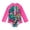 Hot Pink, variant on YunPes Girls and Toddlers Long Sleeve Swimsuit Sun Protection One Piece Rash Guard Bathing Suit Zipper Cute Floral Leopard Print