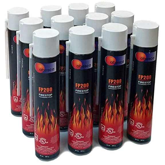 Abesco Fire Stop FP 200 Fire Rated Expanding Foam - 24oz Can - 1 Piece