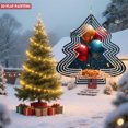 thumbnail image 2 of Metal Hanging Christmas Tree - Shaped Wind Decorations - Vibrant Balloon Design with Gold for Festive Yard & Garden Spinners, 2 of 6