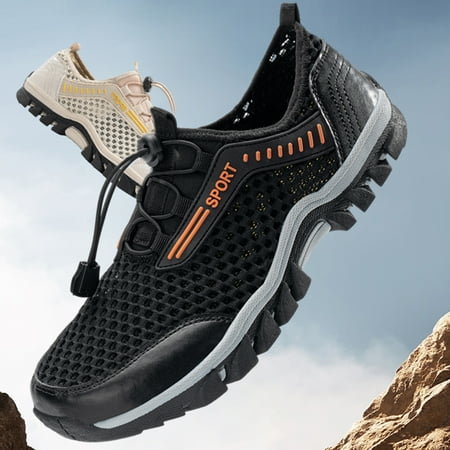 

2024 new mesh surface breathable wading shoes men and women the same outdoor non-slip hiking shoes water shoes