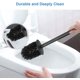 thumbnail image 4 of Brosse WC avec support, brosse WC et support salle de bain en caoutchouc inox 304, 2 têtes de brosse de nettoyage, noir Kuyhfg Bienvenido a Kuyhfg, 4 of 5