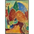 thumbnail image 2 of Alexej von Jawlensky 11x14 Black Ornate Wood Framed Double Matted Museum Art Print Titled: The Orange Path (1916), 2 of 5