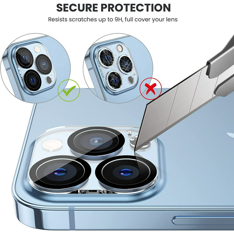 Spigen Camera Lens Screen Protector [GlasTR Optik] Designed for iPhone 13  Pro (2021) / iPhone 13 Pro Max (2021) - SierraBlue [2 Pack]…