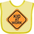 thumbnail image 3 of Inktastic Kid at Work Construction Sign Boys or Girls Baby Bib, 3 of 4