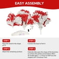thumbnail image 5 of EUROCO 6ft Artificial Christmas Tree with 300 LED Lights and 900 Bendable Branches, Candy Cane Christmas Tree Holiday Decoration, Creative Decorated Trees, Xmas Tree Christmas Decorations, 5 of 7