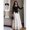 Multicolor, variant on Multicolor Womens Elegant Black and White Lace Maxi Dress with Square
