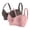 Pink, variant on qelini Plus Size Bras Underwire 2 Pack C Cup Seamless Underwire Bra Push Up Anti-Sagging Deep V Comfort Everyday Wear