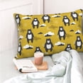 thumbnail image 4 of Balery Cartoon Bear Yellow Funda de Cojín Estampada, Regalos para Mujeres, Regalos de Amor para Ella, Regalos para Novia o Esposa, Funda de Almohada-14"x20", 4 of 6