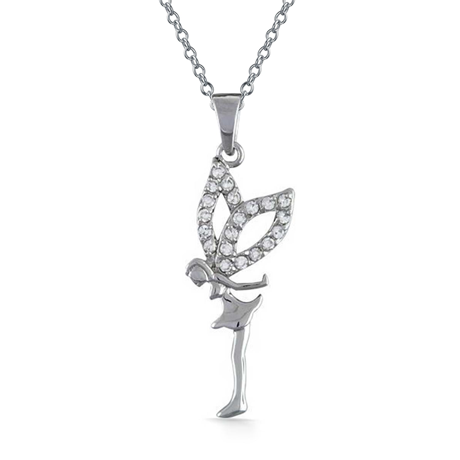 Best Wing Jewelry .925 Sterling Silver Fairy Childrens Stud Earrings