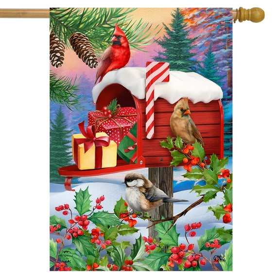 Briarwood Lane Winter Mailbox Christmas House Flag