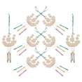 thumbnail image 1 of OULII Wood Wind Chime Making Kit Khaki Sailboat Design For Children 1Set Back to School, 1 of 6