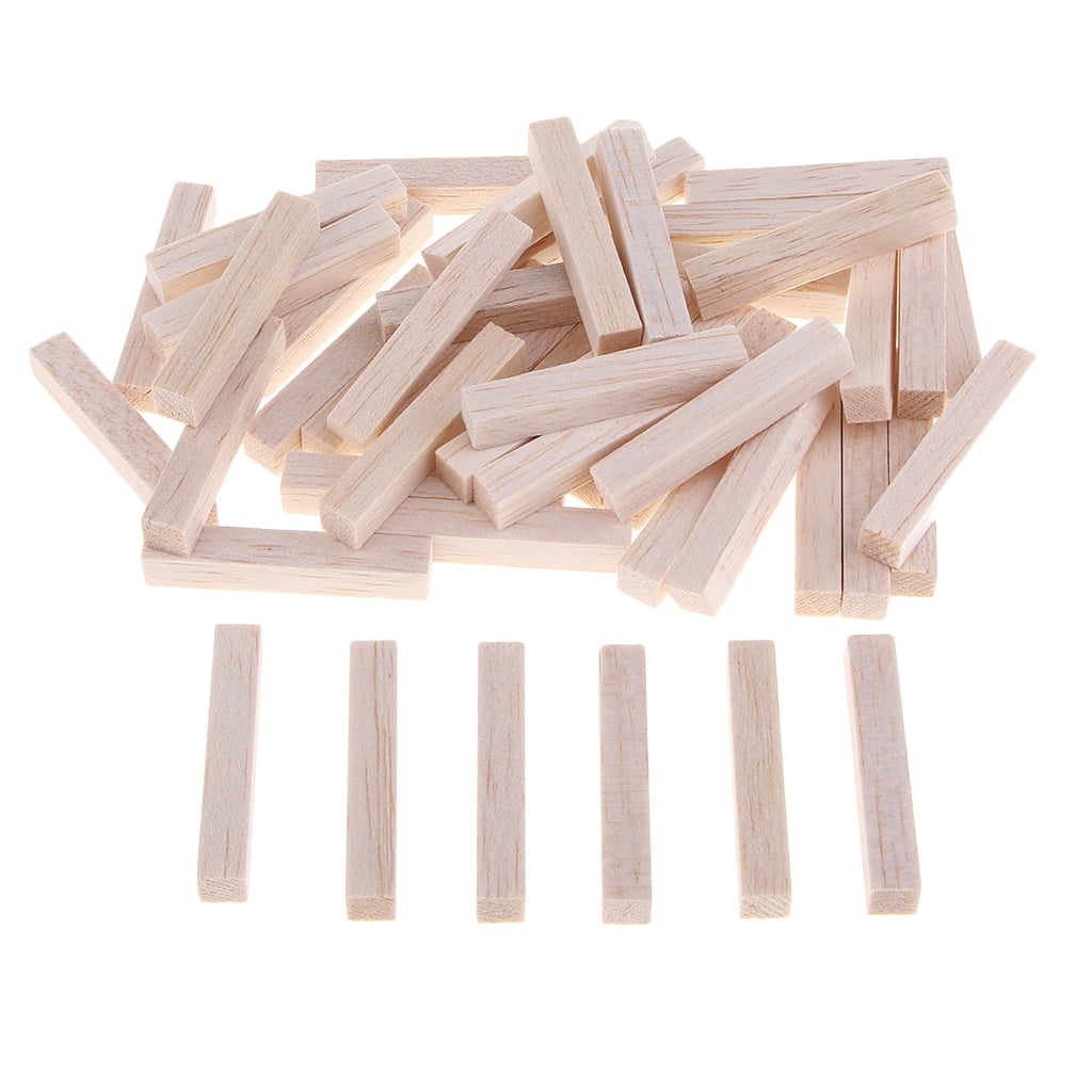 50/120mm balsa wood blocks rods sticks model making architect diy arts  craft