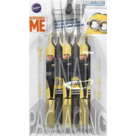 Wilton Minion 10ct Candle Sticks