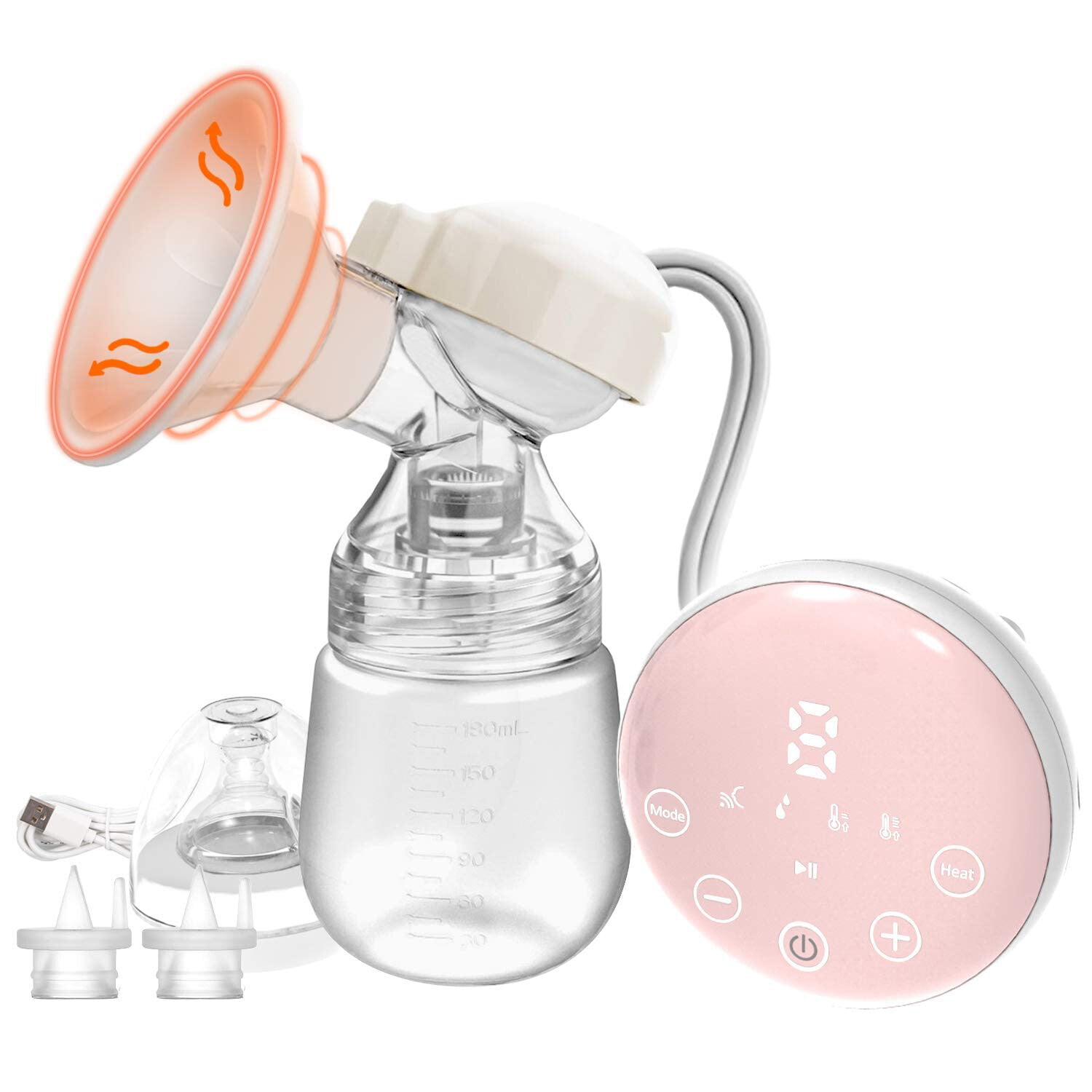 Extractor Massage Nipple Suction Pump Milking Device Feeding Bottle Breast Pump 