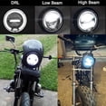 thumbnail image 5 of 6.5-inch round LED motorcycle headlight with mounting brackets, 5 of 5