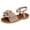 F, variant on Rokment Womens Bow Flat Dress Sandals Beach Summer Comfortable Stylish Casual Bowknot Low Heel Open Toe Slingback Sandals for Vacation Walking A Size 6