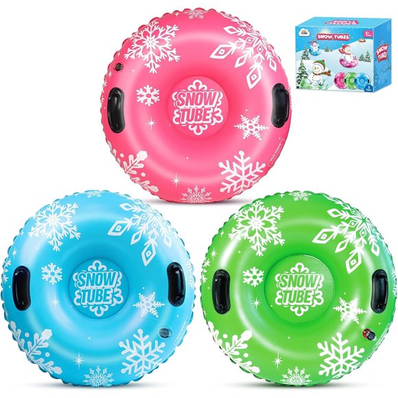 Snow Tube ZMLM 36 inflable para niños y adultos, paquete de 2 o 3