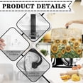 thumbnail image 7 of ZIATUBLES Dust Cover for Kitchen Mixer Waterproof Polyester Taffeta Kitchen Mixer Cover with Adjusting Drawstring Sunflower Butterfly Music Notes Print Multi-Functional Kitchen Mixer Accessories, 7 of 7