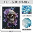 thumbnail image 3 of Diamond Art Kits for Adults - 5d Skull Flowers Butterflies Art Diamond Painting for Adults, Diamond Art for Adults Beginners, Diamond Painting Kits for Adults for Home Wall Decor, 3 of 7