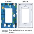 thumbnail image 3 of Yayeee Rocker Switch Wall Plate 2-Gang 4.7"x4.6" Home Decorative Outlet Cover, Blue Abstract, 3 of 6
