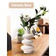 thumbnail image 2 of Muyoka Jarrón de cerámica Beige, maceta de cerámica de estilo moderno, contenedor artístico de flores esmeriladas, decoración exquisita para el hogar Muyoka Hogar, 2 of 7