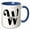 Blue/White, variant on 3drose, Bold Script Monogram W - Williams, 11oz Magic Transforming Mug