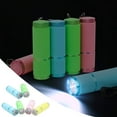thumbnail image 2 of 6 Pack Rubber-Coated Mini Flashlights - with Straps, 9 LEDs, Portable, for Camping/Hiking/Indoor Use, Battery-Powered (AAA Not Included), 2 of 6