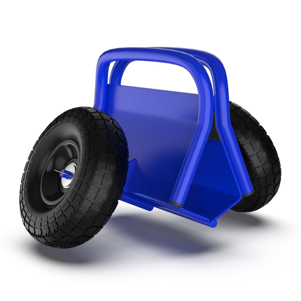Holaki Heavy-Duty Panel Dolly with 10-Inch Solid Rubber Tires, All-Terrain Moving Cart for Drywall, Doors, and Heavy Materials, 1000 lbs Capacity