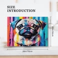 thumbnail image 2 of Silicone Stove Mat for Glass Top Stove, Modern Art Style Pug Electric Stove Cover Mat, 28 x 20 Inch Heat - Resistant Gas Gtove Burner Covers Glass Stove Top Protector, 2 of 4