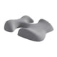 thumbnail image 1 of Almohada de boca abajo, almohada para dormir, funda extraíble, espuma viscoelástica versátil, almohadilla de apoyo para salón de belleza en Gris claro y pecho, 1 of 8