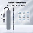thumbnail image 5 of USB C Hub USB Splitter 8 in 2 Extender with 4 USB Port 1 USB C Port TF/SD Card Reader Audio Output, 5 of 5